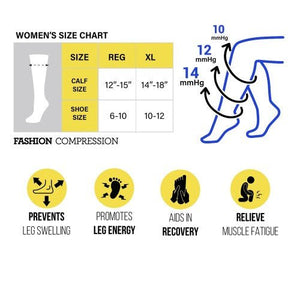 Compression sock size chart