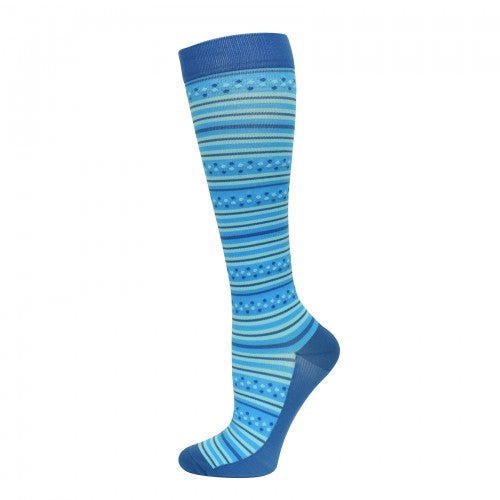 Blue Fairy Stripes Compression Socks - Awesome Socks 4u!
