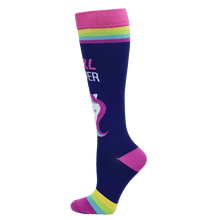 Girl Power Unicorn Compression Socks - Awesome Socks 4u!