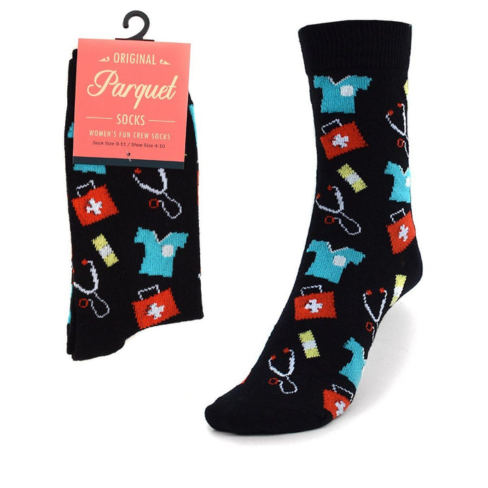 Medical Pattern Crew Socks - Awesome Socks 4u!