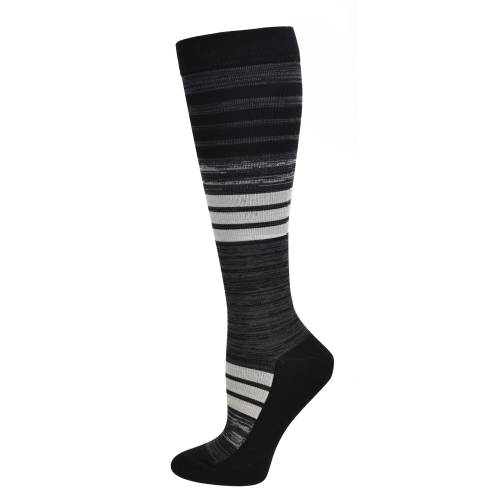 Men's Gray Stripe Premium Compression Socks - Awesome Socks 4u!