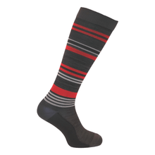 Men's Striped Premium Compression Socks- Red - Awesome Socks 4u!