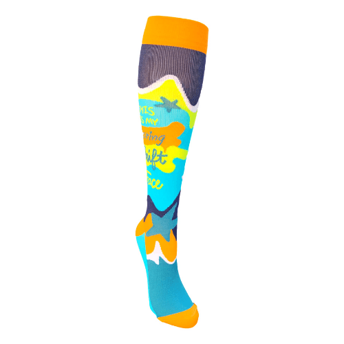 Resting Shift Face Premium Compression Socks- XL - Awesome Socks 4u!
