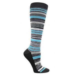 Sporty Marled Blue Compression Socks Reg & XL - Awesome Socks 4u!