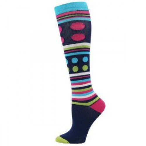 Stripe & Dot Fashion Compression Socks - Awesome Socks 4u!